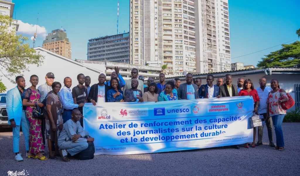 Vue des membres du Réseau des journalistes pour la culture et développement durable (RJCDD)