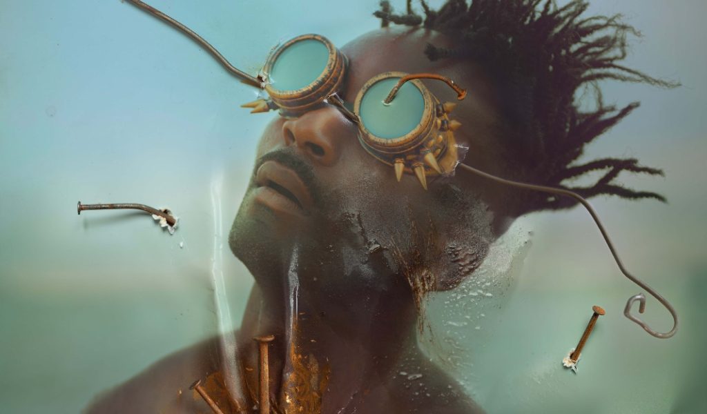L'œuvre "Hostie Noire" de Prisca Monkeni